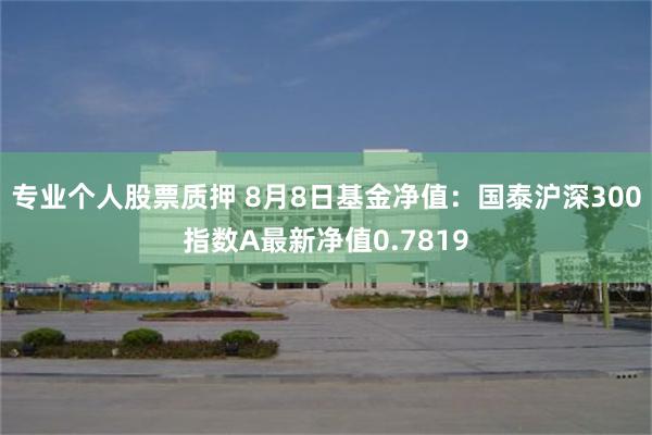 专业个人股票质押 8月8日基金净值：国泰沪深300指数A最新净值0.7819