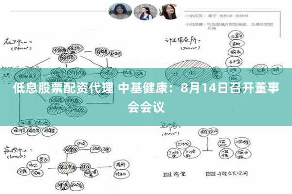 低息股票配资代理 中基健康：8月14日召开董事会会议