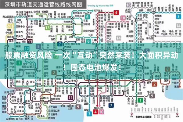 股票融资风险 一次“互动”突然来袭！大面积异动！固态电池爆发！